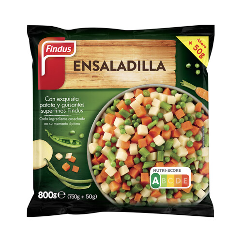 FINDUS Ensaladilla congelada con patata y guisantes superfinos FINDUS 800 g.