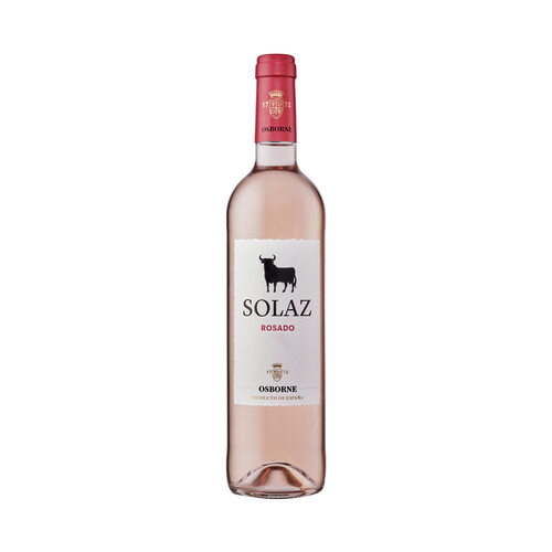 SOLAZ Vino rosado con I.G.P. Vinos de la Tierra de Castilla-La Mancha botella 75 cl.