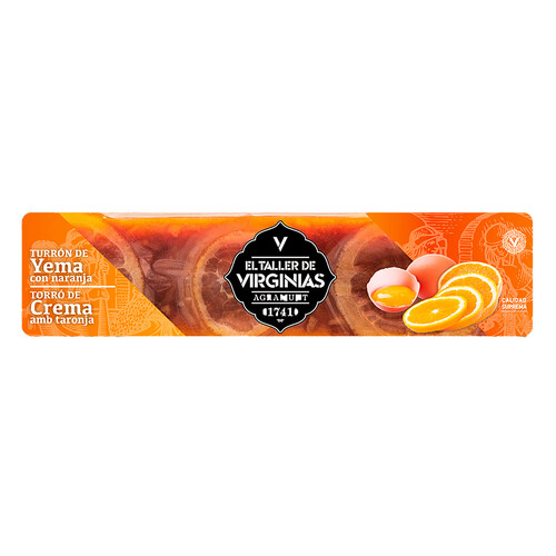 VIRGINIAS Turrón de yema con naranja el taller 200 g.