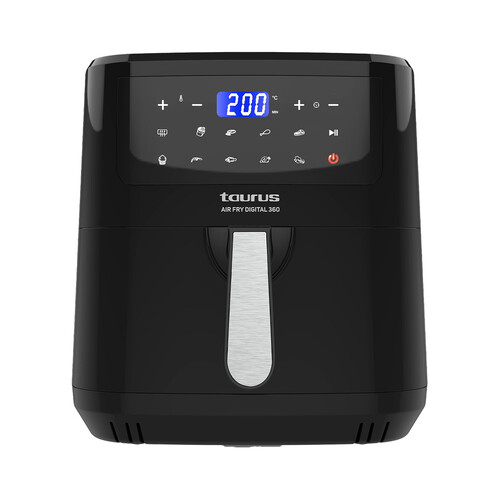 Freidora de aire 7,5L, 2150W, TAURUS  AF360,  AIR FRYER Digital, 10 programas.