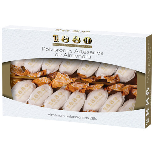 1880 Polvorones artesanos de almendra 300 g.