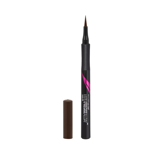 MAYBELLINE Hyper precise all day tono 710 Brown Delineador (Eyeliner) líquido waterprof, de larga duración.