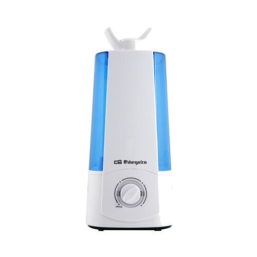 Humidiificador ORBEGOZO HU 2031, capacidad 3,3L, 250ml/h, área 30m2, vapor regulable.