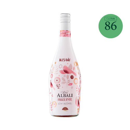 VIÑA ALBALI Vino rosado frizzante con bajo contenido en alcohol botella 75 cl.