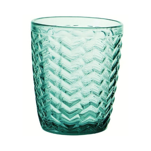 Vaso de vidrio la Mediterránea Spica verde, 290 ml.