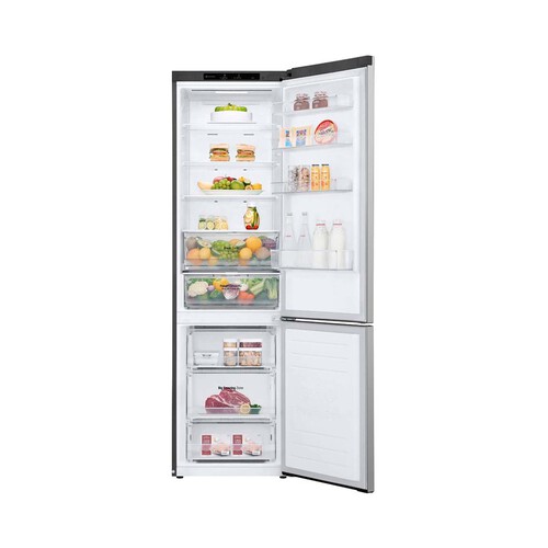 Frigorífico combi 204cm LG GBV3200CPY NO FROST TOTAL, clasificación energética: C, H: 204cm, A: 59,5cm, F: 67,5cm, capacidad total: 387L.