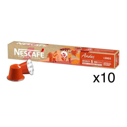 NESCAFÉ Andes Café en capsulas, intensidad 5, 10 uds x 52 g 