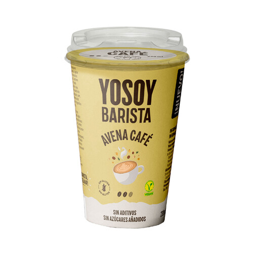 YOSOY Barista Bebida de avena y café, sin azúcares añadidos 230 ml.