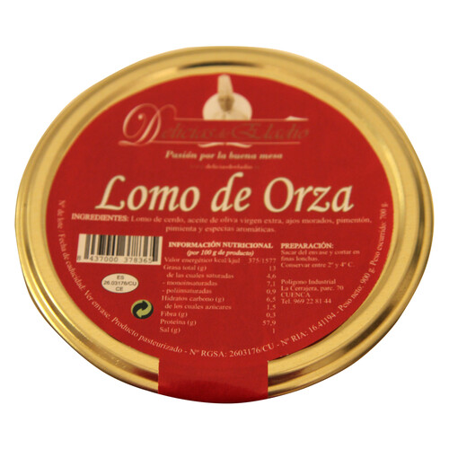 CASA ELADIO Lomo de cerdo troceado y conservado en aceite de oliva virgen extra CASA ELADIO