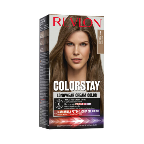 REVLON Coloración permanente tono 6 Rubio oscuro REVLON Colorstay.