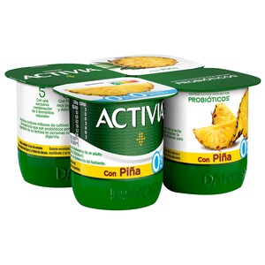 Comprar ACTIVIA DESNATADO 0% DE DANONE CON KIWI 4 UNIDADES