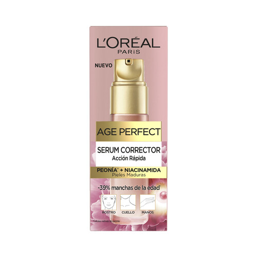 L´ORÉAL PARIS Age perfect Serúm corrector acción rapida anti-manchas, para pieles maduras 30 ml.