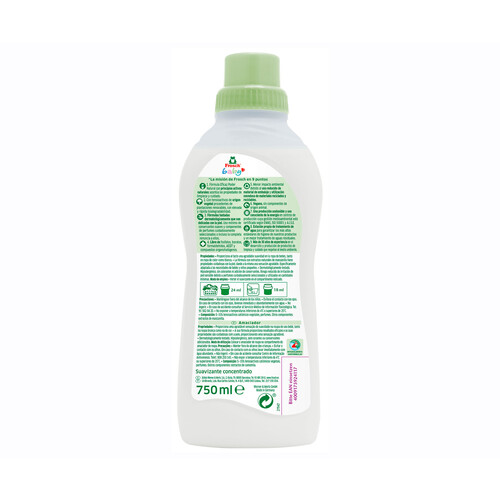 KIWI Suavizante concentrado ecológico especial cuidado ropa del bebé FROSCH BABY 750 ml.