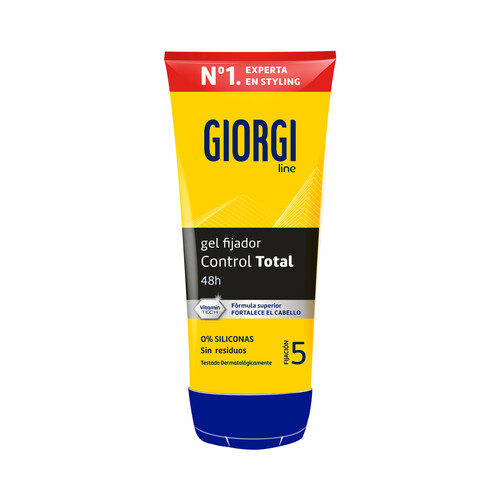 GIORGI Gel fijador de cabello (fijación 5) hasta 48 horas GIORGI Control total 170 ml.