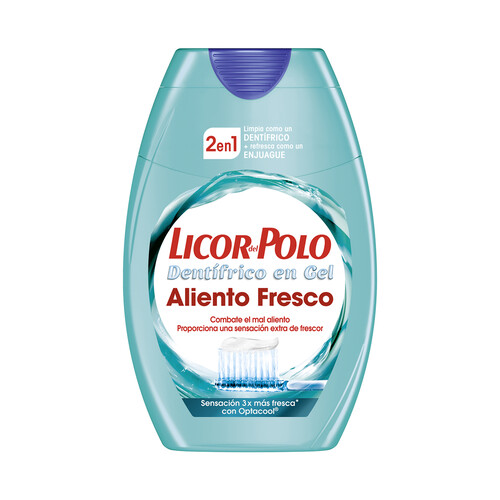 LICOR DEL POLO Pasta de dientes + enjuague bucal, con fórmula anti olor LICOR DEL POLO Aliento fresco 75 ml.