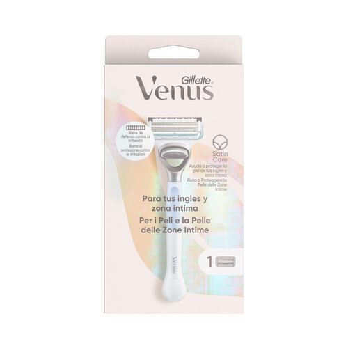 VENUS Maquina para depliación femenina de ingles y zona íntima VENUS Satin care de Gillette.