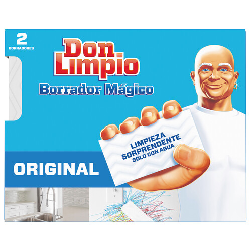 DON LIMPIO Borrador mágico de manchas especial pared y calzado DON LIMPIO 2 uds.