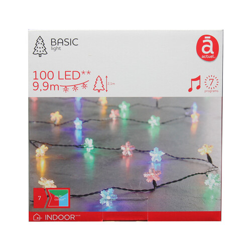 Leds decorativos para árbol de navidad con forma de estrella y música navideña, ACTUEL.