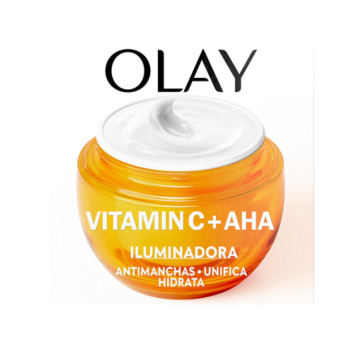 OLAY Vitamin C + AHA Crema en gel de día, para un tono de piel luminoso y uniforme 50 ml.