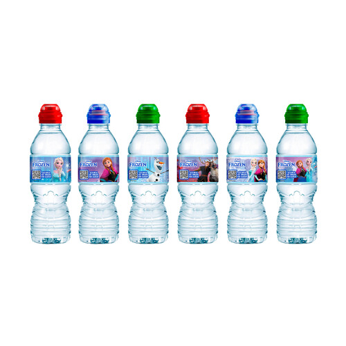 AQUAREL Agua mineral con tapón sport botella de 33 cl.