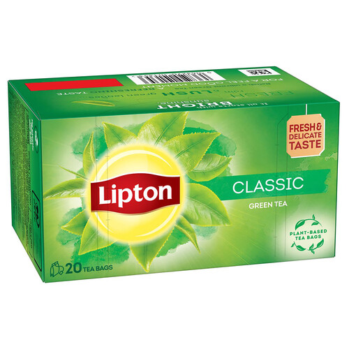 Té verde aromatizado con menta LIPTON 20 uds.