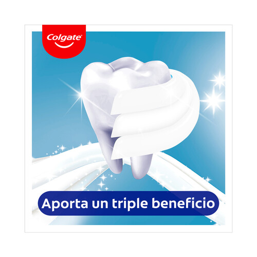 COLGATE Xtra white Pasta de dientes con flúor y triple acción (anticaries, blanqueante y aliento fresco) 75 ml.