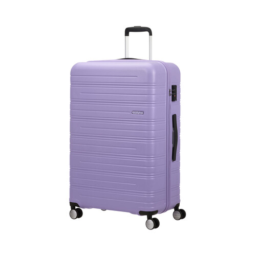 Maleta grande tipo trolley de 77cm, 8 ruedas, color lavanda, AMERICAN TOURISTER.