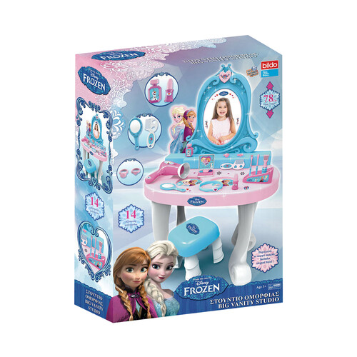 Tocador infantil con taburete y accesorios FROZEN.