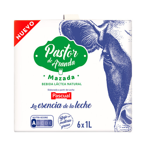 PASTOR DE ARANDA de Pascual Bebida lactea natural (Mazada) elaborada a partir de leche Pascual 6 x 1 l.