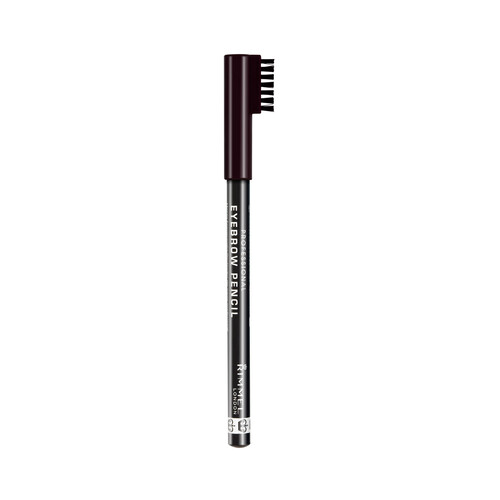 RIMMEL Professional tono 004 Black Brown Lápiz de cejas para definir y potenciar la forma.