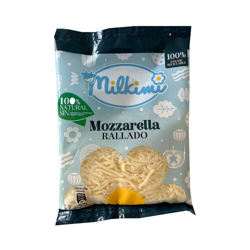 MILKIMI Queso rallado mozzarella 120 g.