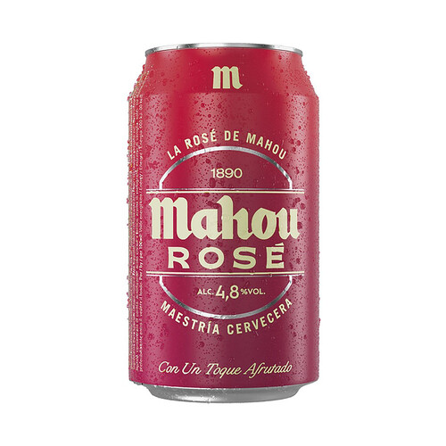 MAHOU Rosé Cerveza lata de 33 cl.