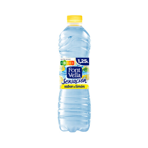 FONT VELLA Sensación  Agua mineral sabor limón botella 1,25 l.