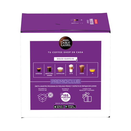 NESCAFÉ DOLCE GUSTO Café capsulas descafeinado bologna 14 uds 77 g 