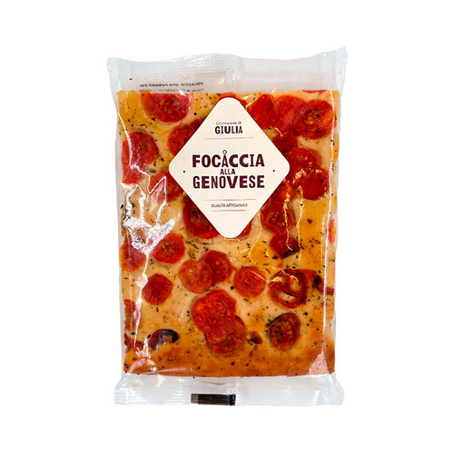 MAMMAFIOTE Focaccia a la Genovese con tomates, lista para calentar y comer 180 g.