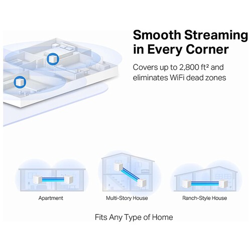 Sistema Wi-Fi MERCUSYS Halo H30G, Mesh AC1300, doble banda, hasta 100 dispositivos.