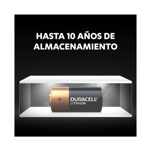 Pilas de litio 123, 6V, DURACELL.