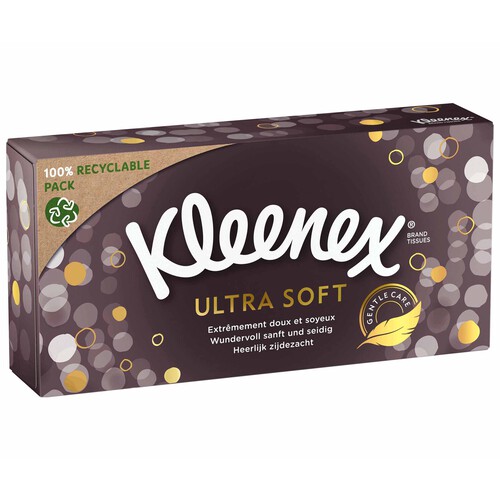 KLEENEX Tissues de celulosa faciales Ultra Soft KLEENEX 80 ud