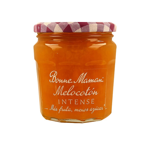 BONNE MAMAN Confitura de melocotón reducida en azúcares BONNE MAMAN 335 g.