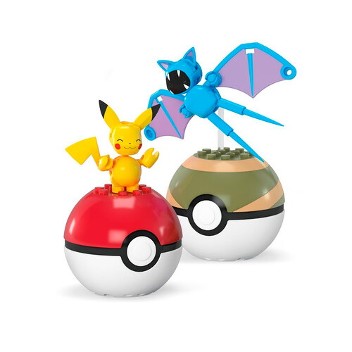 Pack de 2 pokeballs surtidas MEGA Construx Pokemon, MATTEL.