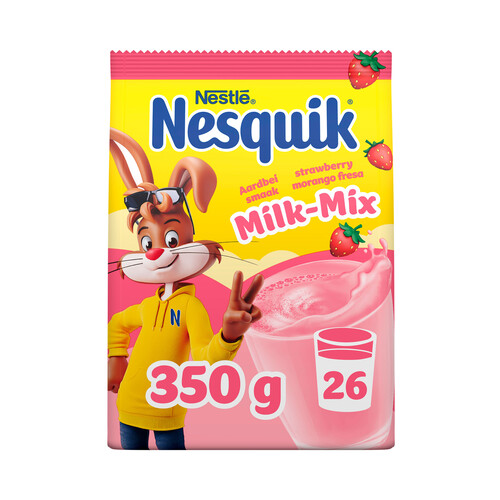 NESTLÉ Milk mix instantáneo fresa 350 g.