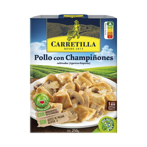 CARRETILLA Pollo con champiñones CARRETILLA 250 g.