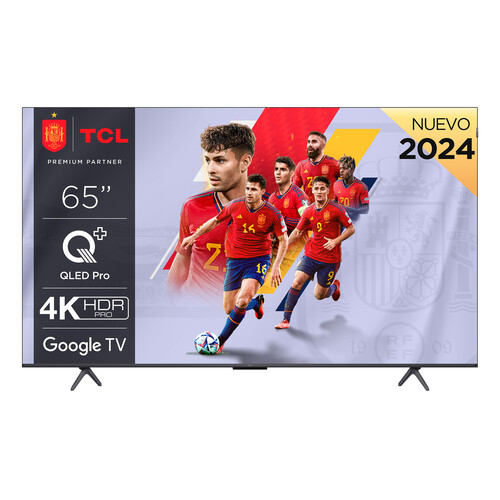 Televisión 165,1 cm (65)  QLED TCL 65C655, 4K, GOOGLE TV, Game Master 3.0, SMART TV, Bluetooth.