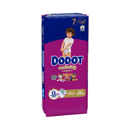 DODOT Activity Pañales talla 7 (+ 15 kg) 46 uds.