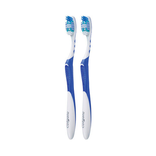 COLGATE Cepillo de dientes medio para una limpieza completa COLGATE 2 uds.