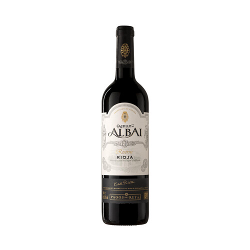 CASTILLO DE ALBAI  Vino tinto reserva con D.O. Ca. Rioja botella 75 cl.