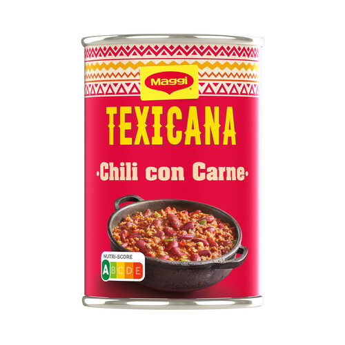 MAGGI Texicana Chili con carne listo para calentar y comer 425 g.