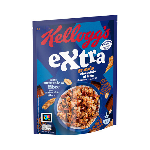 KELLOGG'S EXTRA Muesli crujiente chocolate con leche 375 g.