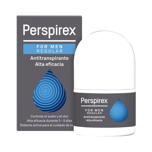 PERSPIREX Desodorante en roll on para hombre con alta eficacia antitranspirante PERSPIREX 20 ml.