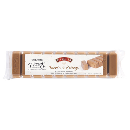 VICENS Turrón de Baileys con chocolate caramelizado 300 g.